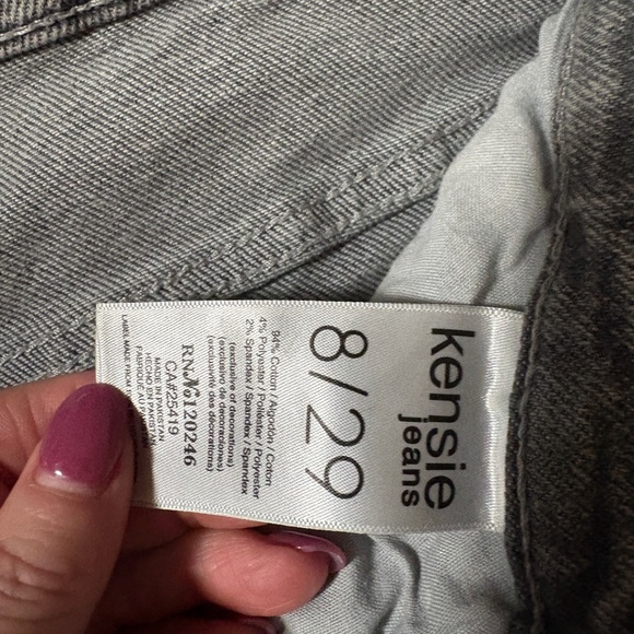 Kensie The Kelsey High Rise Skinny Jeans in Gray - Picture 7 of 7